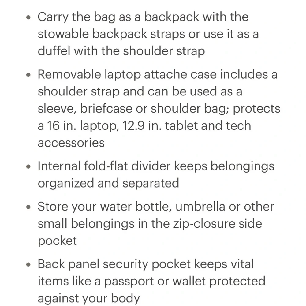 Thule Black Subterra 2 Convertible Backpack - Picture 8 of 16